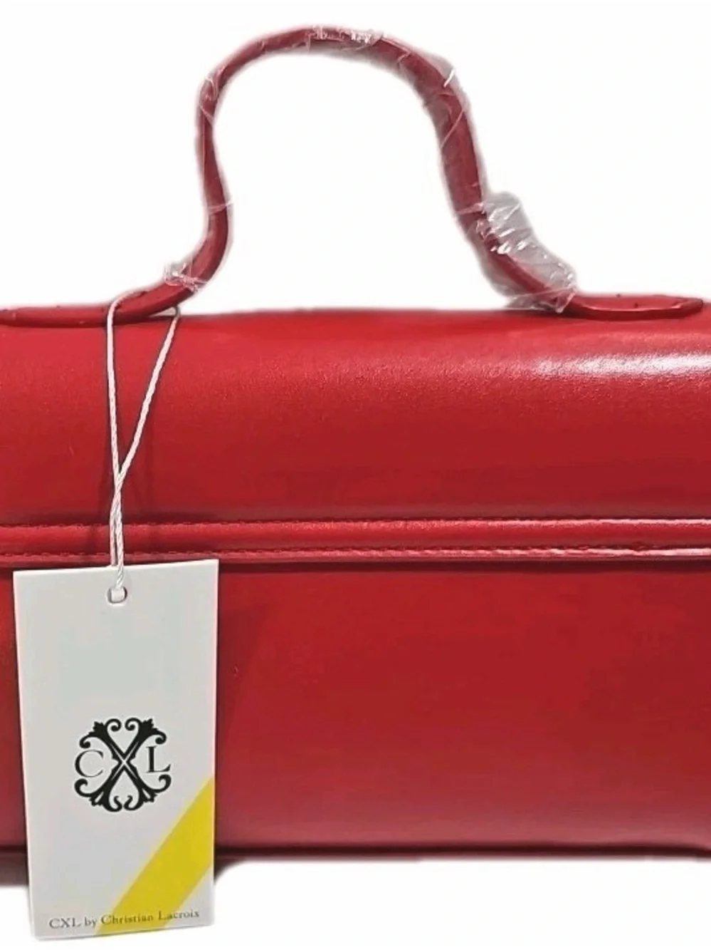 Christian Lacroix Char Crossbody with Top Handle Red